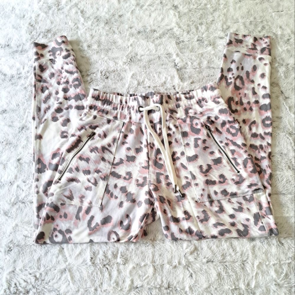 French Laundry animal print joggers athletic pants.  Size S.